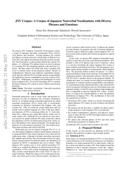 JNV Corpus: A Corpus of Japanese Nonverbal Vocalizations with Diverse
  Phrases and Emotions