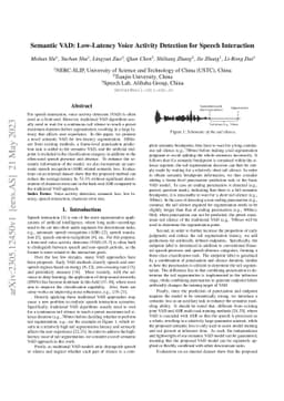 Semantic VAD: Low-Latency Voice Activity Detection for Speech
  Interaction
