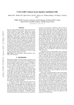 CASA-ASR: Context-Aware Speaker-Attributed ASR