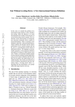 Fair Without Leveling Down: A New Intersectional Fairness Definition