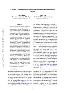 A Deeper (Autoregressive) Approach to Non-Convergent Discourse Parsing