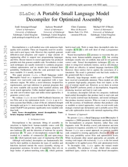SLaDe: A Portable Small Language Model Decompiler for Optimized Assembly