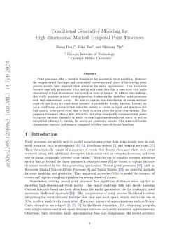 Conditional Generative Modeling for High-dimensional Marked Temporal Point Processes