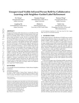 Unsupervised Visible-Infrared Person ReID by Collaborative Learning with
  Neighbor-Guided Label Refinement