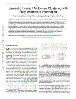 Semantic Invariant Multi-view Clustering with Fully Incomplete
  Information