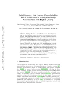 Label Smarter, Not Harder: CleverLabel for Faster Annotation of
  Ambiguous Image Classification with Higher Quality