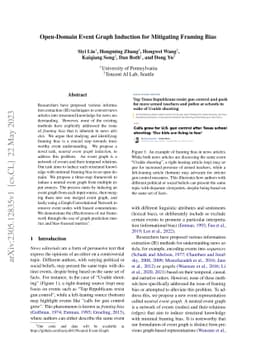 Open-Domain Event Graph Induction for Mitigating Framing Bias