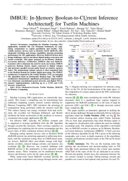 IMBUE: In-Memory Boolean-to-CUrrent Inference ArchitecturE for Tsetlin
  Machines