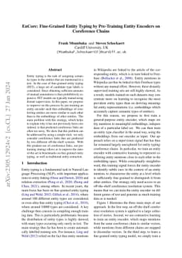 EnCore: Fine-Grained Entity Typing by Pre-Training Entity Encoders on
  Coreference Chains