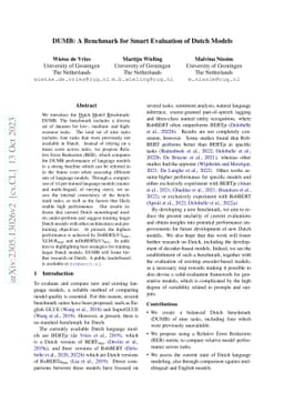 DUMB: A Benchmark for Smart Evaluation of Dutch Models