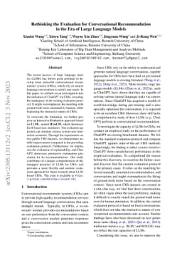 Rethinking the Evaluation for Conversational Recommendation in the Era
  of Large Language Models