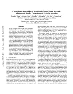 Causal-Based Supervision of Attention in Graph Neural Network: A Better
  and Simpler Choice towards Powerful Attention