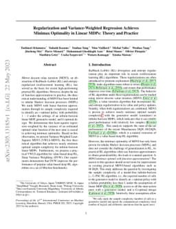 Regularization and Variance-Weighted Regression Achieves Minimax
  Optimality in Linear MDPs: Theory and Practice