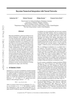 Bayesian Numerical Integration with Neural Networks