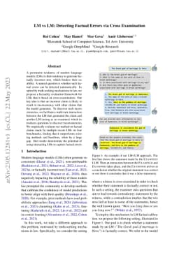 LM vs LM: Detecting Factual Errors via Cross Examination