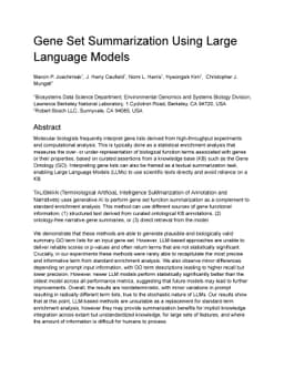 Gene Set Summarization using Large Language Models