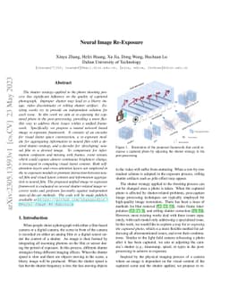 Neural Image Re-Exposure