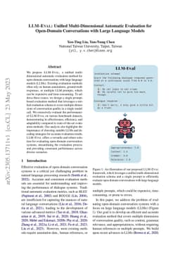 LLM-Eval: Unified Multi-Dimensional Automatic Evaluation for Open-Domain
  Conversations with Large Language Models