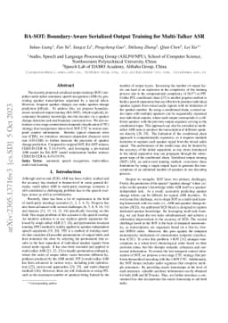 BA-SOT: Boundary-Aware Serialized Output Training for Multi-Talker ASR