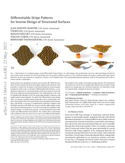 Differentiable Stripe Patterns for Inverse Design of Structured Surfaces