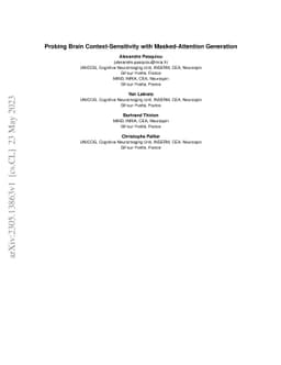 Probing Brain Context-Sensitivity with Masked-Attention Generation