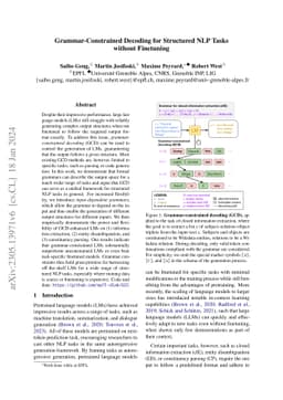 Grammar-Constrained Decoding for Structured NLP Tasks without Finetuning