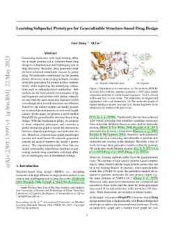 Learning Subpocket Prototypes for Generalizable Structure-based Drug
  Design