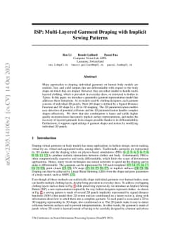 ISP: Multi-Layered Garment Draping with Implicit Sewing Patterns