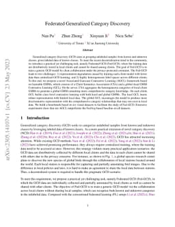 Federated Generalized Category Discovery