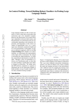 In-Context Probing: Toward Building Robust Classifiers via Probing Large
  Language Models