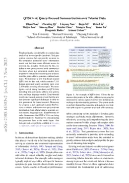 QTSumm: Query-Focused Summarization over Tabular Data