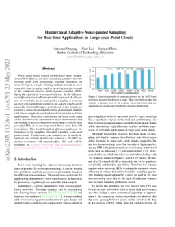 Hierarchical Adaptive Voxel-guided Sampling for Real-time Applications
  in Large-scale Point Clouds