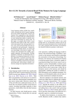 RET-LLM: Towards a General Read-Write Memory for Large Language Models