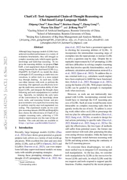 ChatCoT: Tool-Augmented Chain-of-Thought Reasoning on Chat-based Large
  Language Models