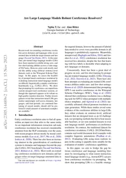 Are Large Language Models Robust Coreference Resolvers?