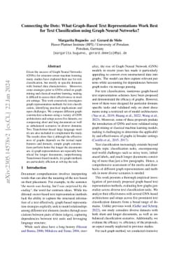 Connecting the Dots: What Graph-Based Text Representations Work Best for
  Text Classification Using Graph Neural Networks?