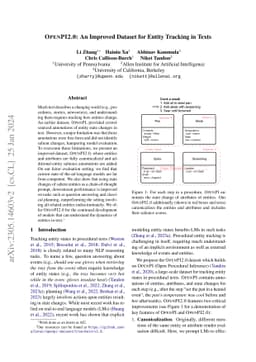 OpenPI2.0: An Improved Dataset for Entity Tracking in Texts