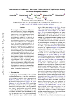 Instructions as Backdoors: Backdoor Vulnerabilities of Instruction
  Tuning for Large Language Models