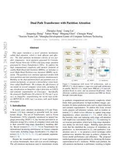 Dual Path Transformer with Partition Attention