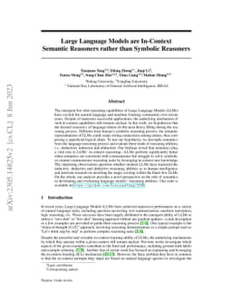 Large Language Models are In-Context Semantic Reasoners rather than
  Symbolic Reasoners