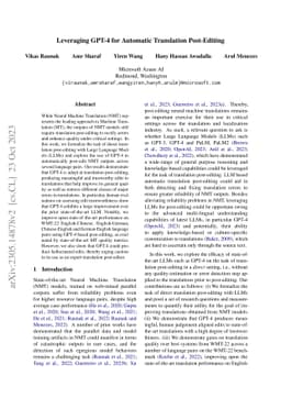 Leveraging GPT-4 for Automatic Translation Post-Editing