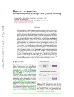 Dynamic Clue Bottlenecks: Towards Interpretable-by-Design Visual
  Question Answering