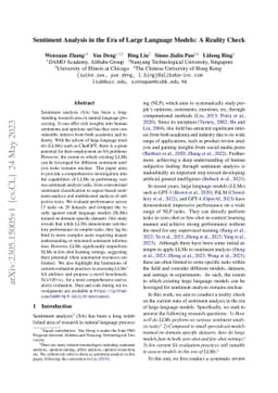 Sentiment Analysis in the Era of Large Language Models: A Reality Check