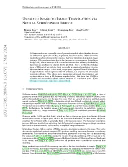 Unpaired Image-to-Image Translation via Neural Schrödinger Bridge