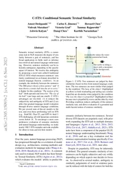 C-STS: Conditional Semantic Textual Similarity