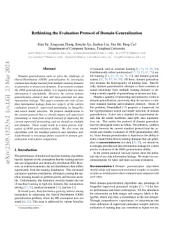 Rethinking the Evaluation Protocol of Domain Generalization