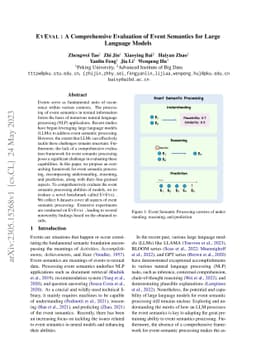EvEval: A Comprehensive Evaluation of Event Semantics for Large Language
  Models