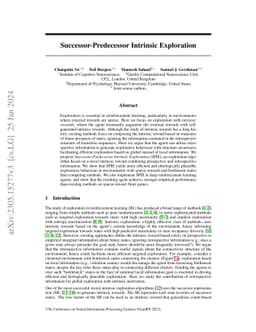 Successor-Predecessor Intrinsic Exploration