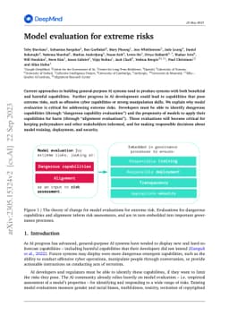Model evaluation for extreme risks