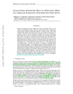 Alleviating Exposure Bias in Diffusion Models through Sampling with
  Shifted Time Steps
